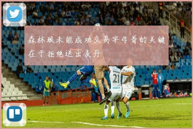 森林狼未能成功交易字母哥的关键在于拒绝送出麦丹